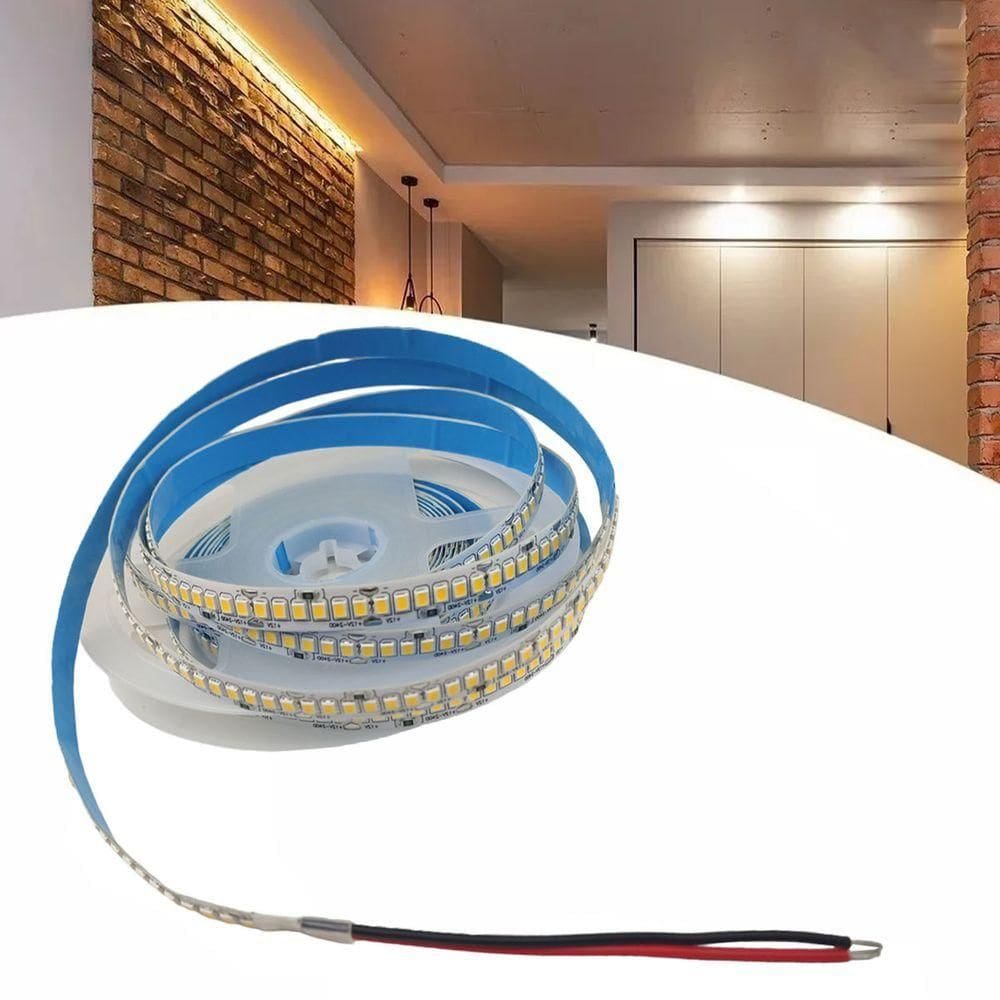 Fita Led 240 Leds 16w 4000k 5 Metros Sala Quarto Iluminaçao Gesso Sanca