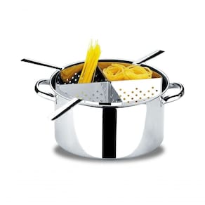 Espagueteira De Inox 4 Divisões Linha Savoy Brinox Inox