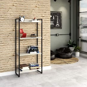 Estante Multiuso 4 Prateleiras 60cmx146cm Dynamica Compace Snow