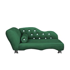 Cama Caminha Diva Pet Veludo Strass Verde Dvinn