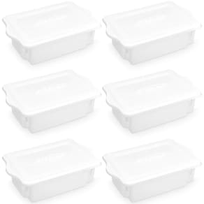 6 Cestos Organizadores para Cozinha 10L Caixas Plásticas Org