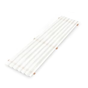 Kit com 10 Telha Polipropileno 2,13 Cm X 0,50 Cm Branco