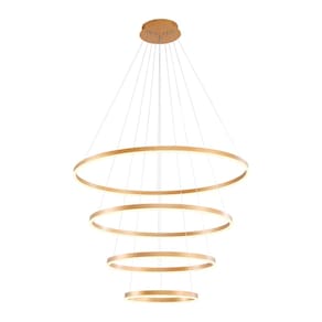 Lustre Pendente Nitrolux Lp-800 Dourado Led Bivolt