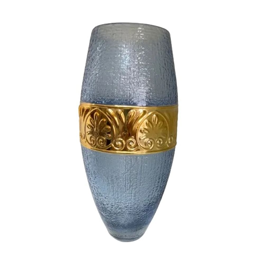 Vaso Julieta Azul 32 Cm Vidro