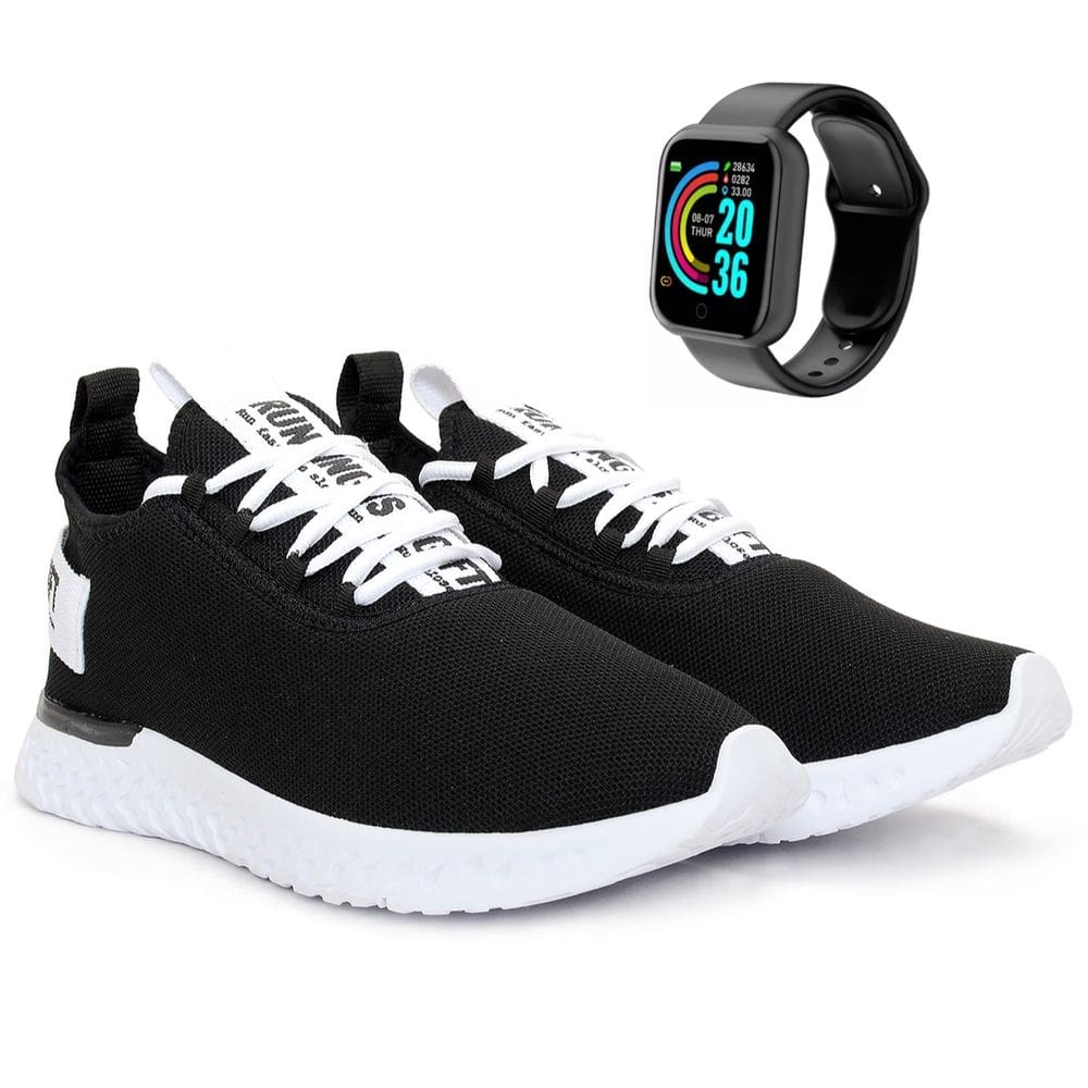 Kit Tênis Academia Masculino Caminhada Treino Malhar Musculação Olymp BF Shoes + Smartwatch D20