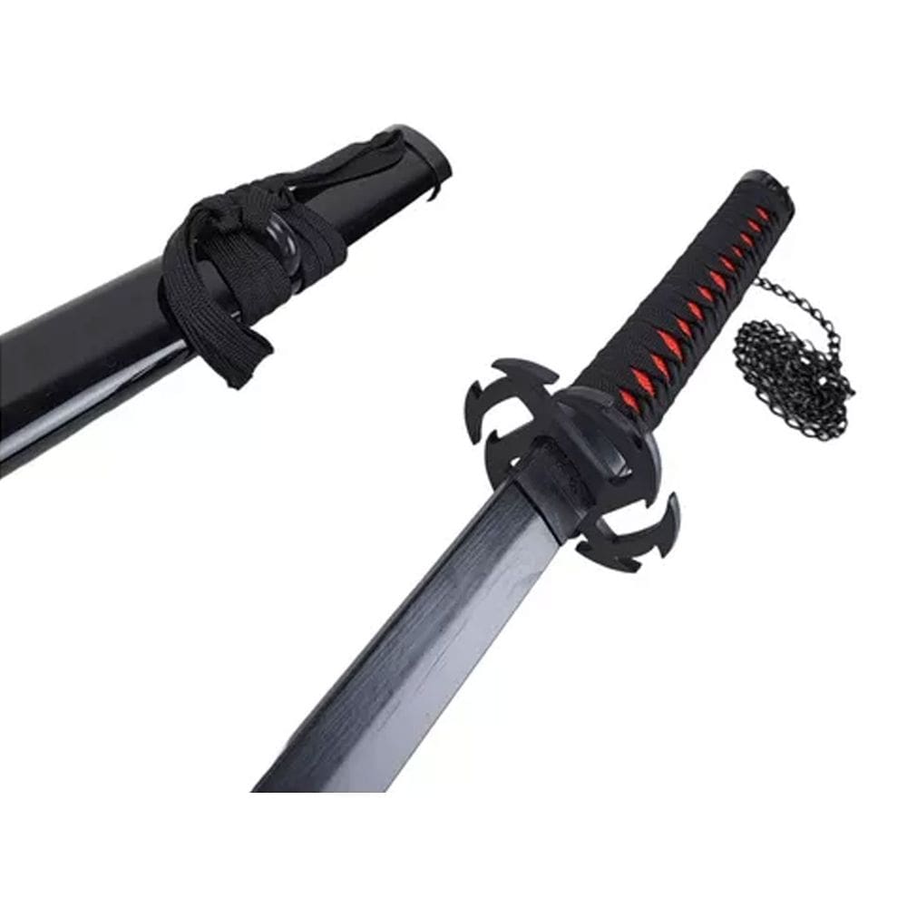 Espada Katana em Bambu Tensa Zangetsu Evolution Anime Bleach Cosplay Kurosaki Ichigo 102CM