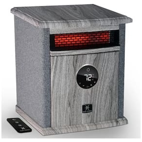 Aquecedor Elétrico Portátil com Tela LED e Controle Remoto, 1500W 110V, Heat Storm, Cinza