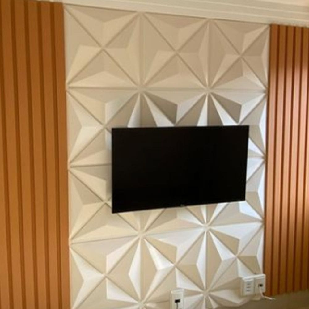 Revestimento de parede Alto Relevo Placa Estrelar 1 unidade