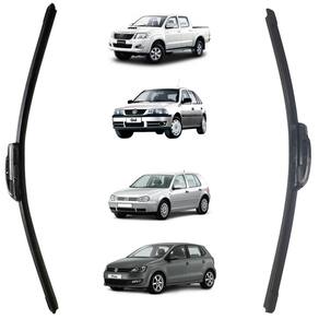 Palheta Bosch Aerofit Esquerda + Direita Volkswagen Golf 1999 A 2008