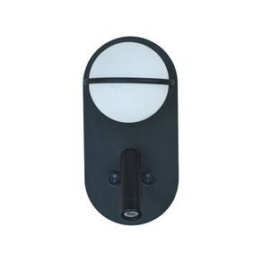 Arandela de Cabeceira Leitura Preta 20cm Led 6W 3000K Bivolt