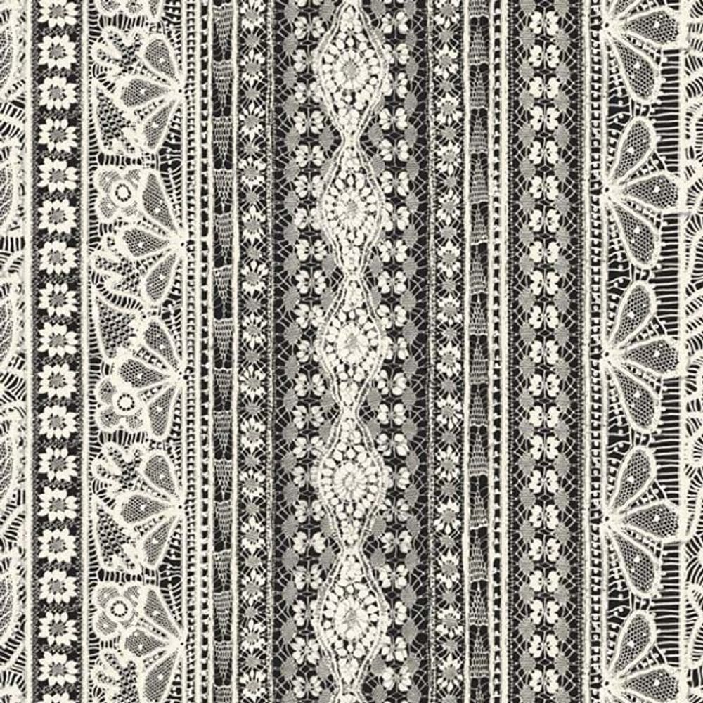 Papel de Parede Martha Medeiros Aspecto Têxtil Preto AI5030