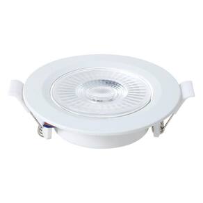 Kit Spot Led Embutido Redondo 3w 3000k Branco Blumenau 5 Unidades