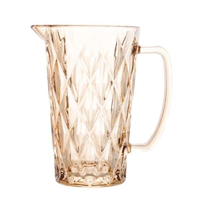 Jarra de Vidro Diamond Ambar Metalizado 1L - Lyor