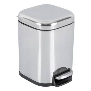 Lixeira De Piso 6 Litros Aço 20x21x21cm Inox - Banheiro