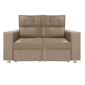 Sofá Retrátil E Reclinável 2 Lugares Londres 1.60cm C/molas Bege