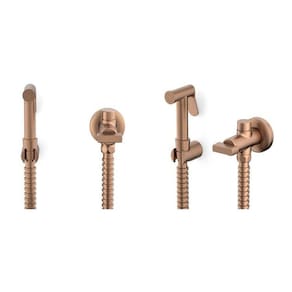 Kit com 2 Ducha Higiênica com Derivação Flow Rose Gold Matte