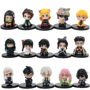 Kit de bonecos de ação Demon Slayer Kimetsu no Yaiba x15