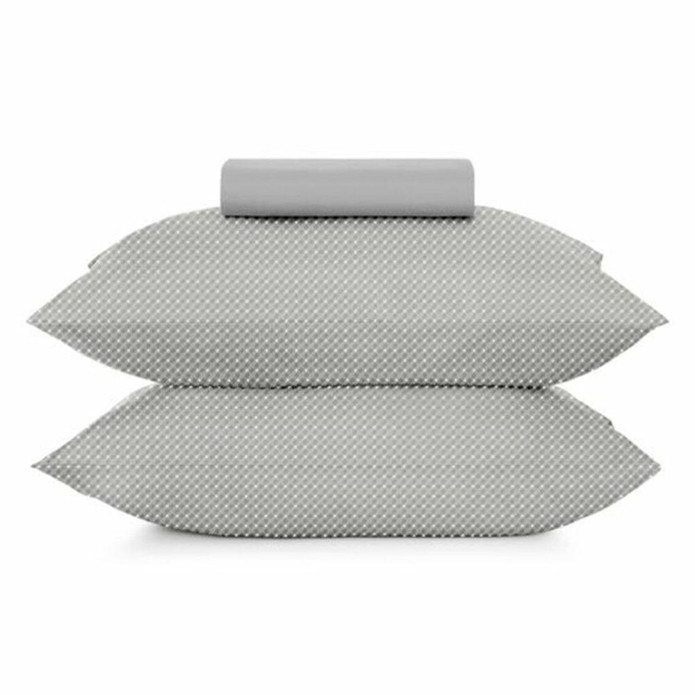 Jogo de Cama Queen 3 peças Altenburg Toque Acetinado Slim Zinc - Cinza
