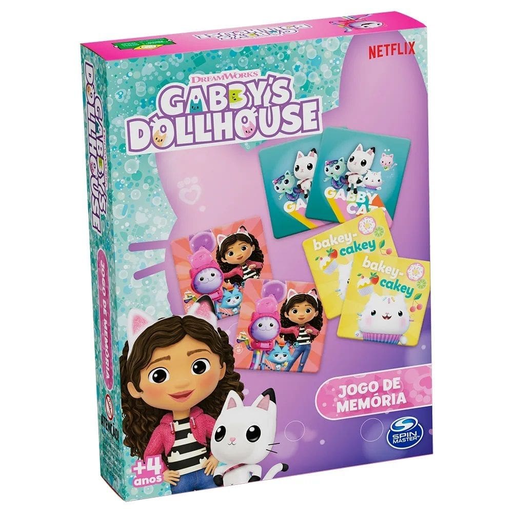 Jogo de Memória Gabby`s Doll House - Grow