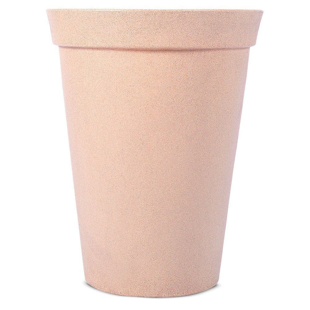 Vaso Decorativo para Plantas Cônico com Borda Atenas 45 Bege