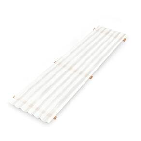 Kit com 15 Telha Polipropileno 1,53 Cm X 0,50 Cm Branco