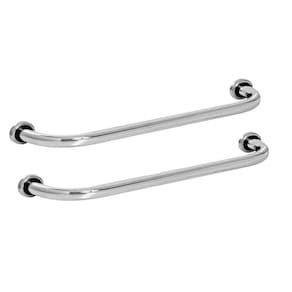 Barra Alça Apoio 40cm Kit 2 Uni Idoso Pcd Gestante Cadeirante Criança Acessibilidade Aço Inox
