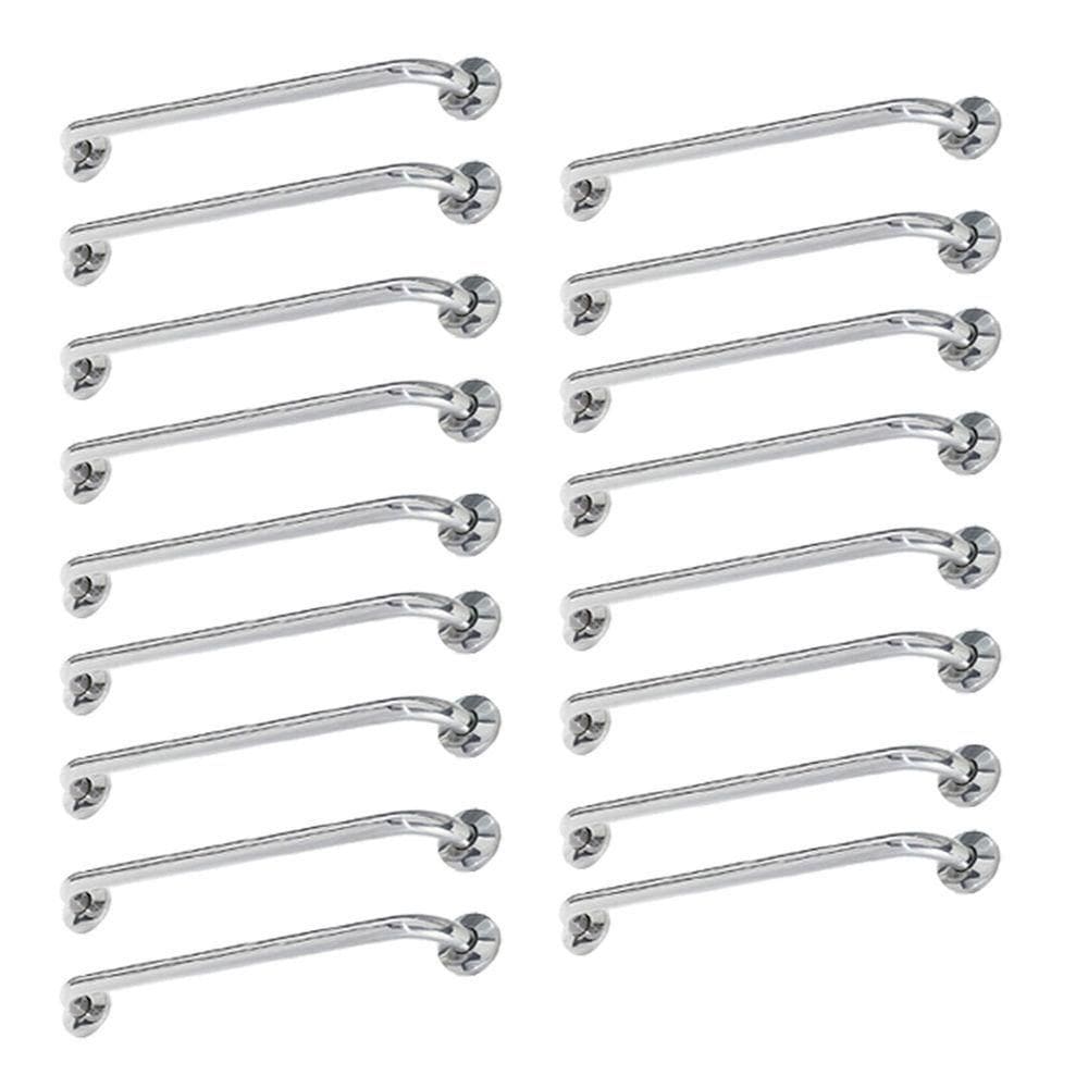 Alça De Apoio Inox Barra 80cm17 Unidades Segurança Idoso Cadeirante Banheiro Quarto Acessibilidade