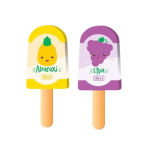 Borracha FoFa Picolé com Cheirinho de Fruta - Tilibra