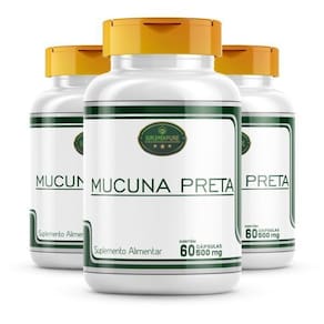 Mucuna Preta - Café Beirão - Cápsulas 500Mg 3 Potes