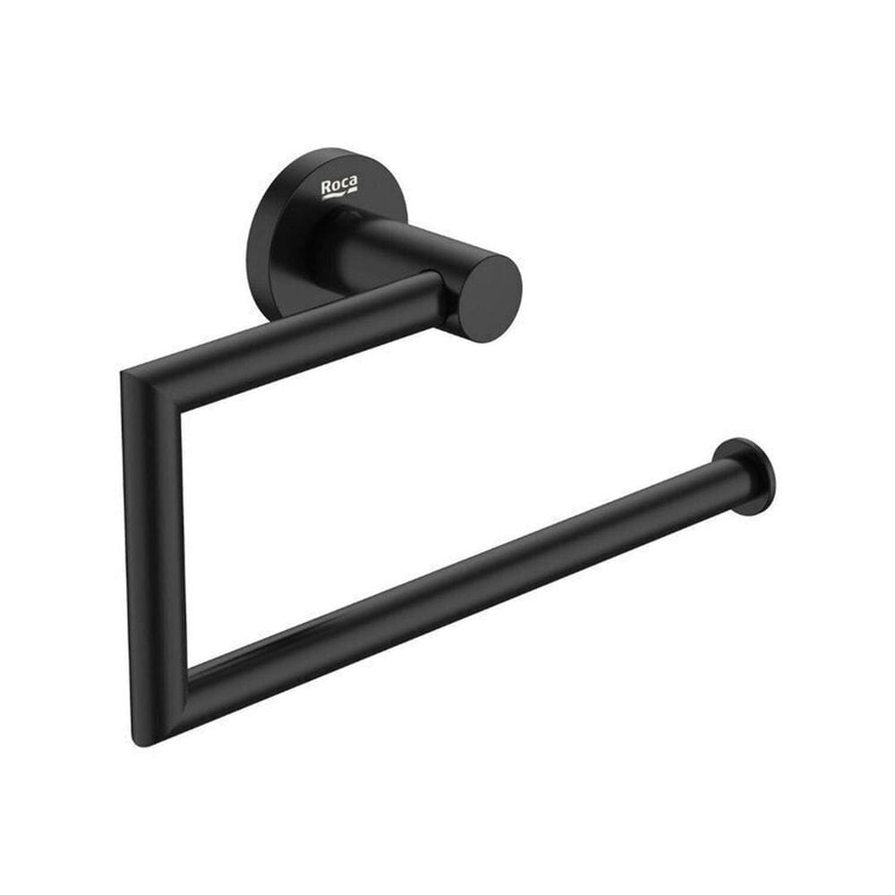 Kit com 3 Toalheiro Anel Hotels Round Design Elegante Matte Black