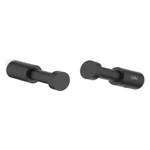 Kit com 2 Cabide Flow Design Redondo Moderno Preto Matte