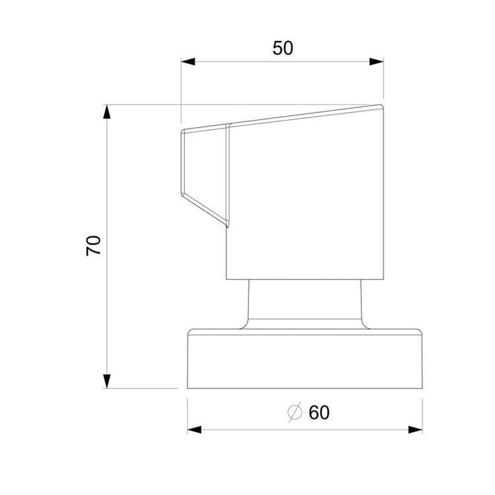 Kit com 2 Acabamento de Registro Base Reforma 1/2, 3/4, 1 Fit Celite Cromado