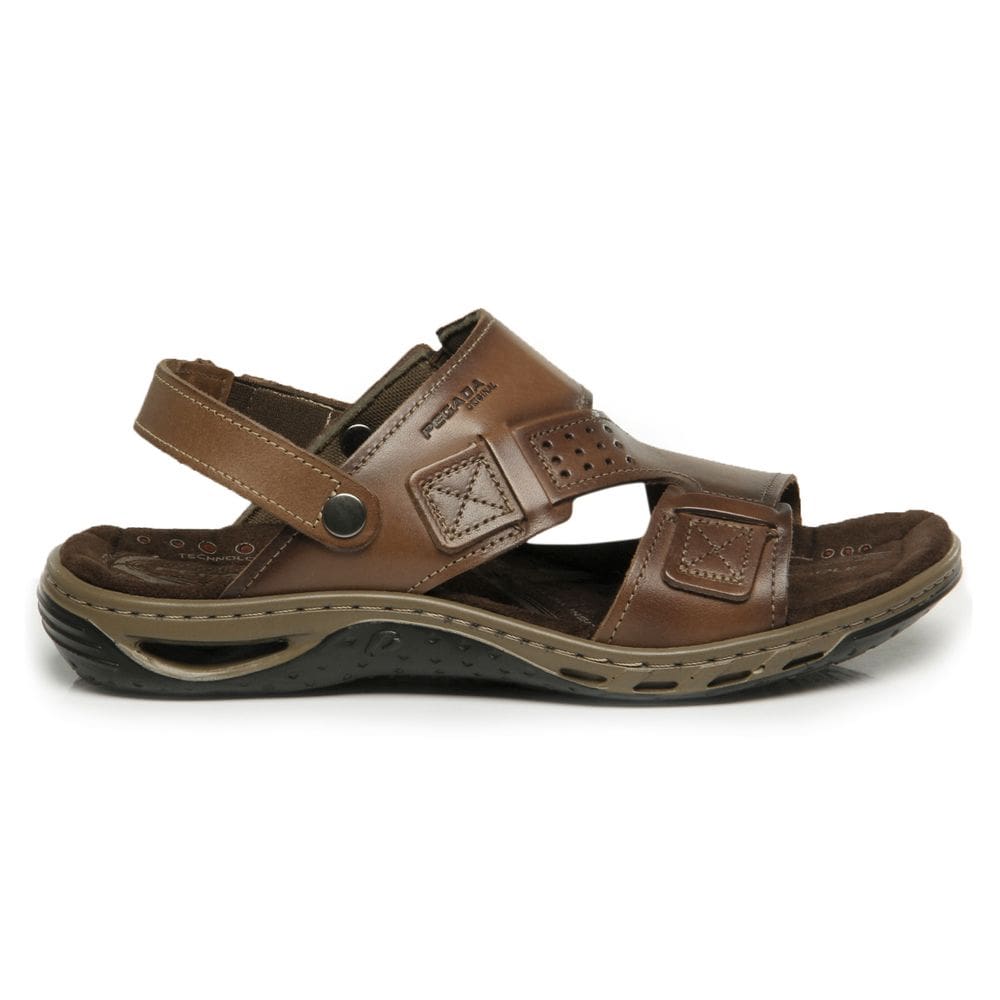Sandália Pegada Masculina Couro 2 em 1 131662