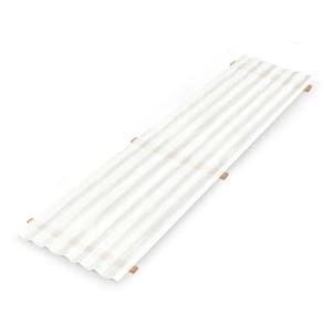 Kit com 10 Telha de Polipropileno 1,22x0,50 Branco