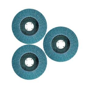 Kit 3 Disco Flap Desbaste Acabamento Grão 60 115X22Mm