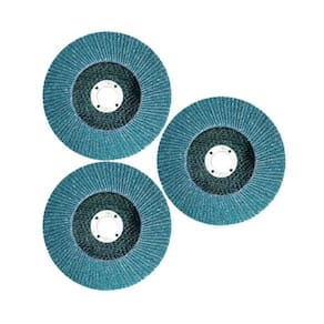Kit 3 Disco Flap Desbaste Acabamento Grão 80 115X22Mm