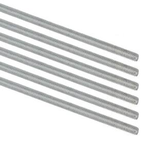 Kit 6 Barra Roscada Bsw Aço 1/2`` X 1 Metro