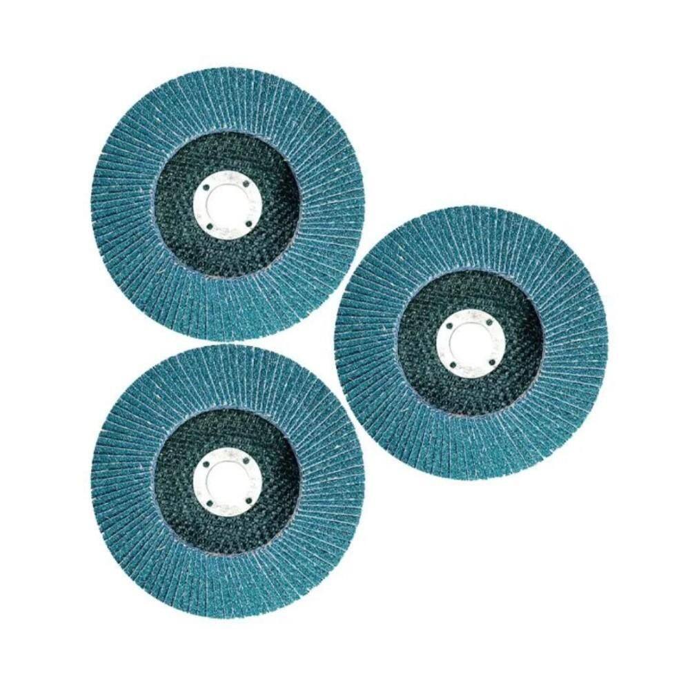 Kit 3 Disco Flap Desbaste Acabamento Grão 60 115X22Mm
