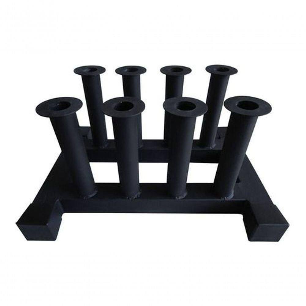 Suporte Barra De Chão (8 Barras) Aço E Tubo Pintado Preto