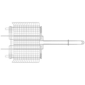Grelha Multiuso Churrasco em Aço Inox 70,2 X 31,5 Cm