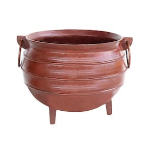 Panelão Caldeirão Bruxa Tripé Ferro Fundido Marrom 20L 34Cm