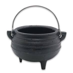 Caldeirão Panela de Ferro Preto Decoração Ritual Wicca 12cm