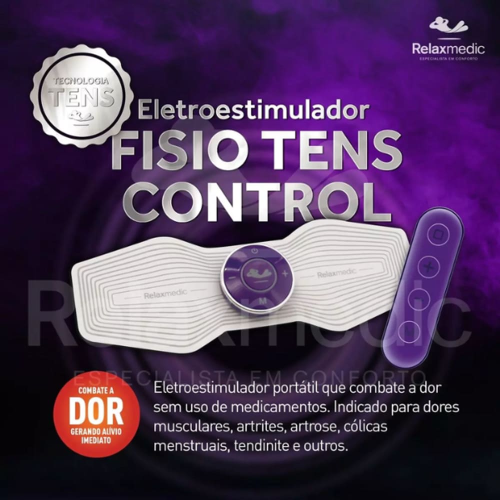 Estimulador de Pulso Eletrônico Relaxmedic - Combate à Dor