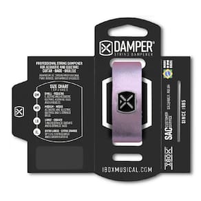 Damper/ Abafador Ibox Md Couro Roxo Metalico Dmmd07