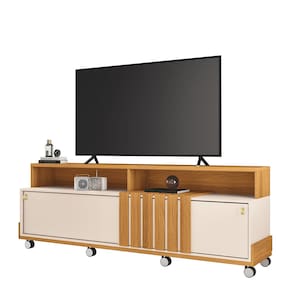 Bancada para Sala de Estar 180 cm Audrey H01 Off White - Cinamomo Clique Chique