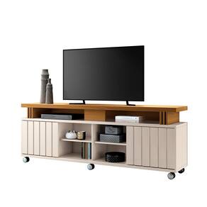 Bancada para Sala de Estar 180 cm Elara H01 Off White - Cinamomo Clique Chique