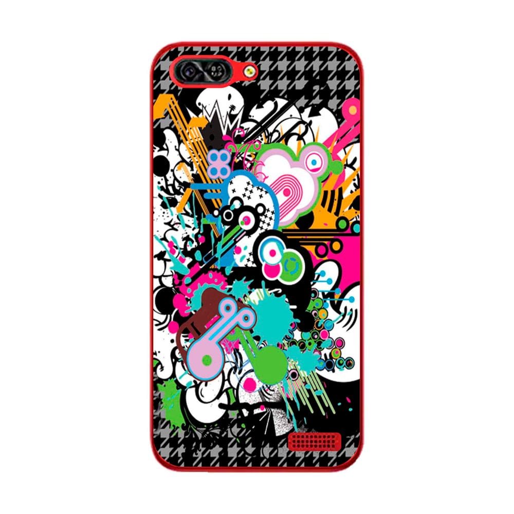 Capa Adesivo Skin022 Verso Para Red Mobile Quick 5.0 S50