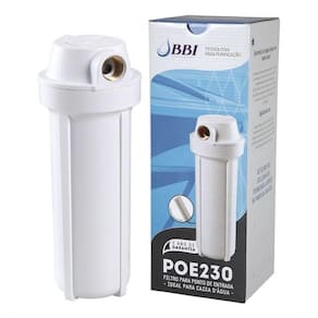 2 Filtro De Agua Para Caixa D`água E Entrada Da Residencia Bbi Poe Cavalete Caixa Dagua + 2 Refis Cor Branco Voltagem Não Se Aplica