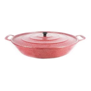 Frigideira Panela Alça De Alumínio Fundido 26Cm Vermelho