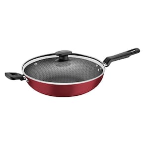 Wok Tramontina com Revestimento Interno E Externo Em Antiaderente Starflon Max Vermelho 28 Cm 3,3 L